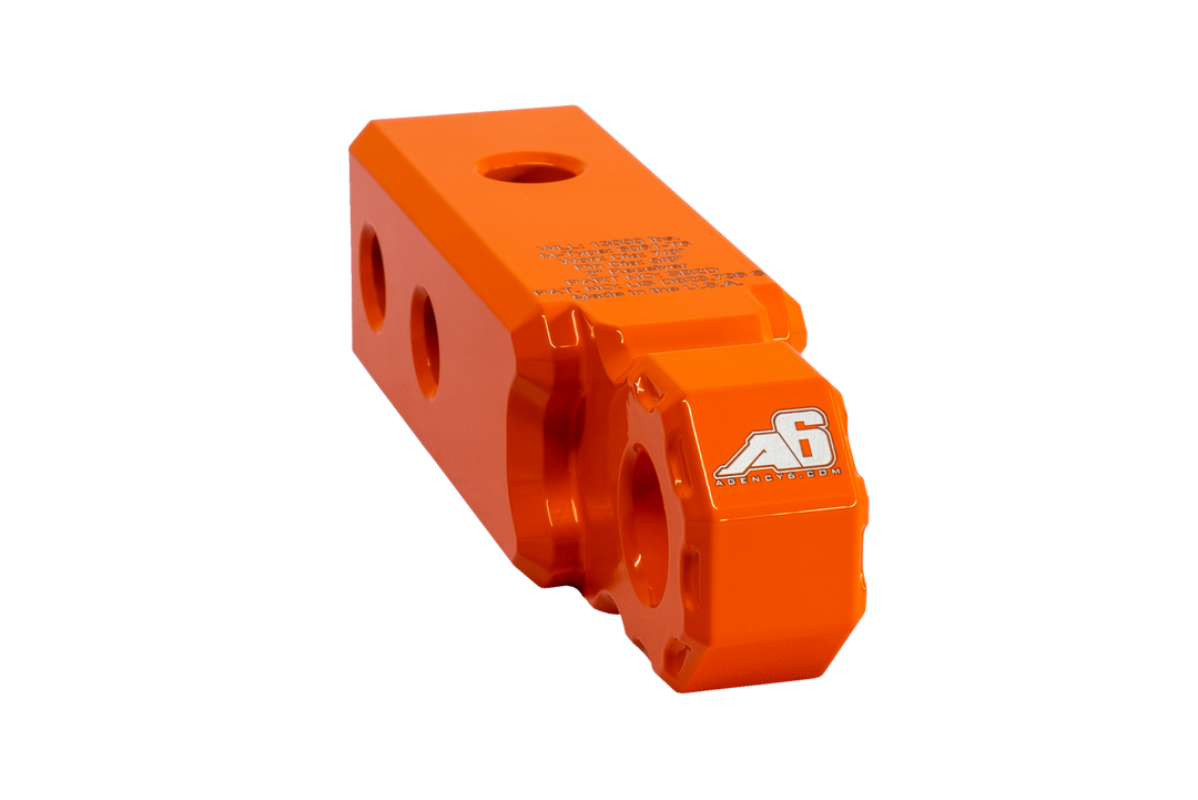 Agency 6 Shackle Block 2" Assembly - Orange