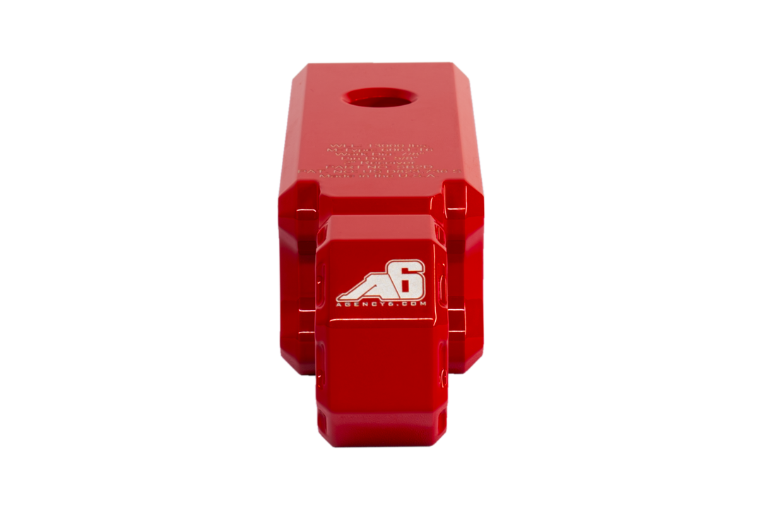 Agency 6 Shackle Block 2" Assembly - Red