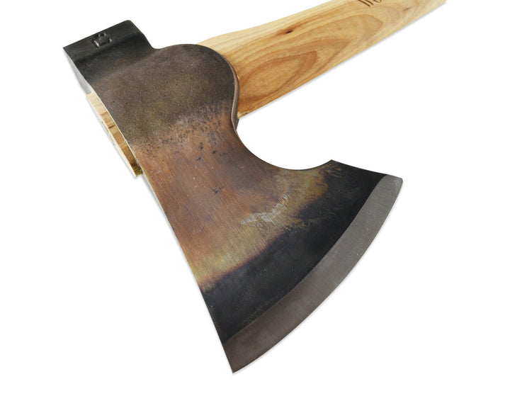 Agency 6 2lb Wood-Craft Camp Carver, 16" Curved Handle with Leather Mask