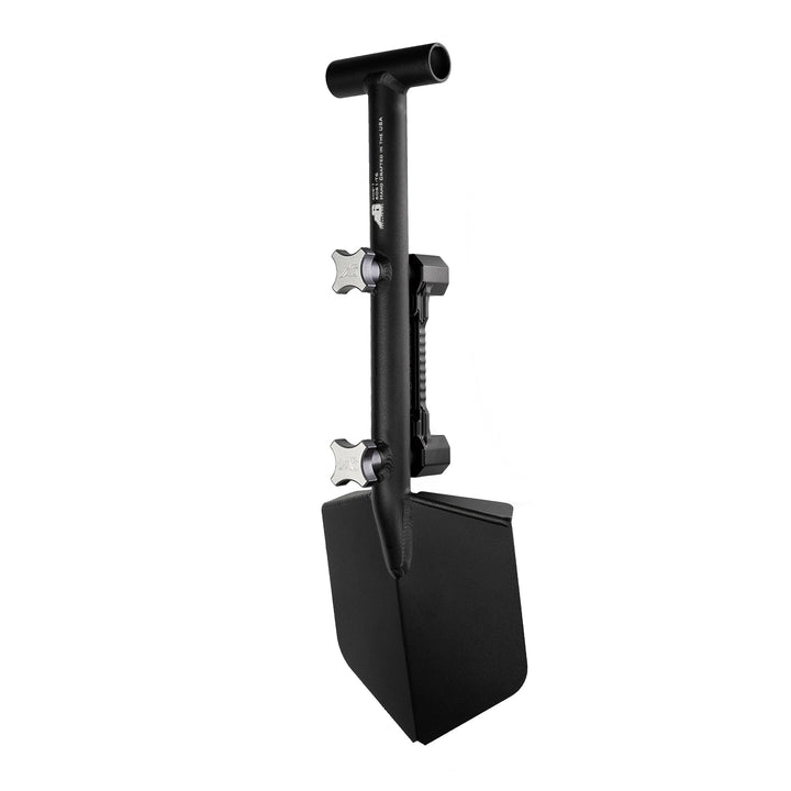 Agency 6 Shovel / Mount Combo - Black Mini Shovel / Black SSM with Knobs