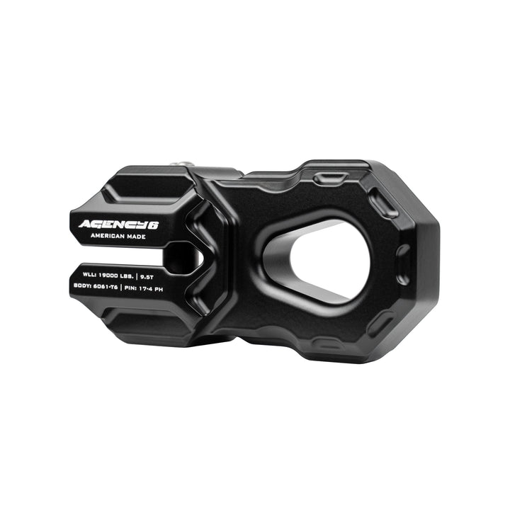 A6 Billet Winch Shackle - Black