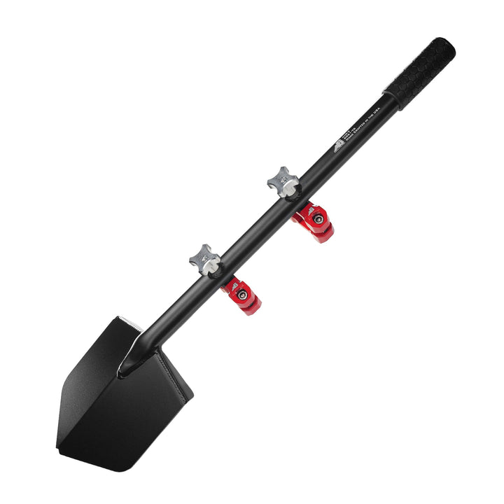 Agency 6 Shovel / Mount Combo - Black LONG Shovel / Red UMD with Knobs