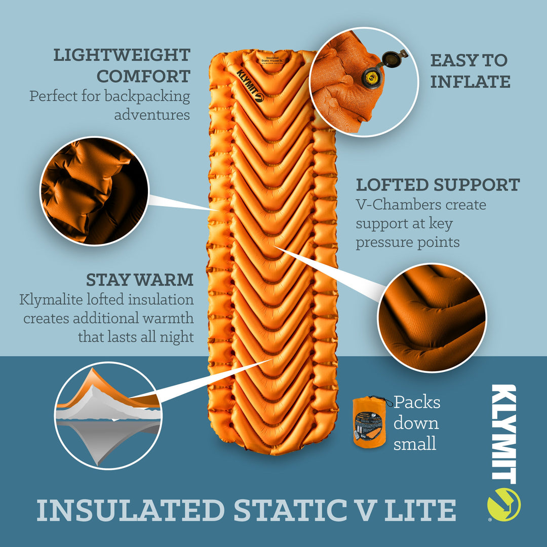 Klymit Insulated Static V Lite™ Sleeping Pad