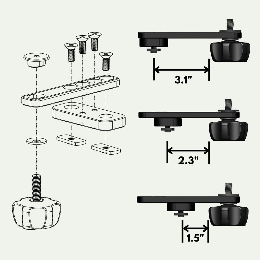 Trxstle CRC System T-Slot Mounts