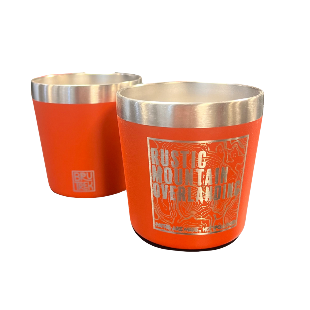 Rustic Mountain Overland Camp Cup 8oz set (2)